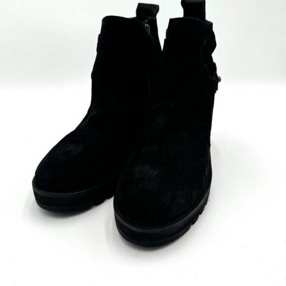 Eileen Fisher Tinker Wedge Bootie in Suede Black Woman size 10 - Picture 5 of 13